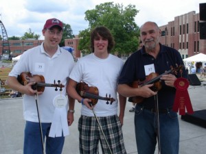 Indiana State Fair Fiddle Contest Top 3 Adult Fiddlers - Andy Houck Adult Winner Center
