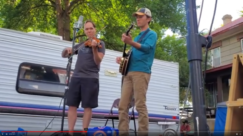Weiser Banjo + Fiddle Contest Vi Wickam and Carson Sass Vi Wickam
